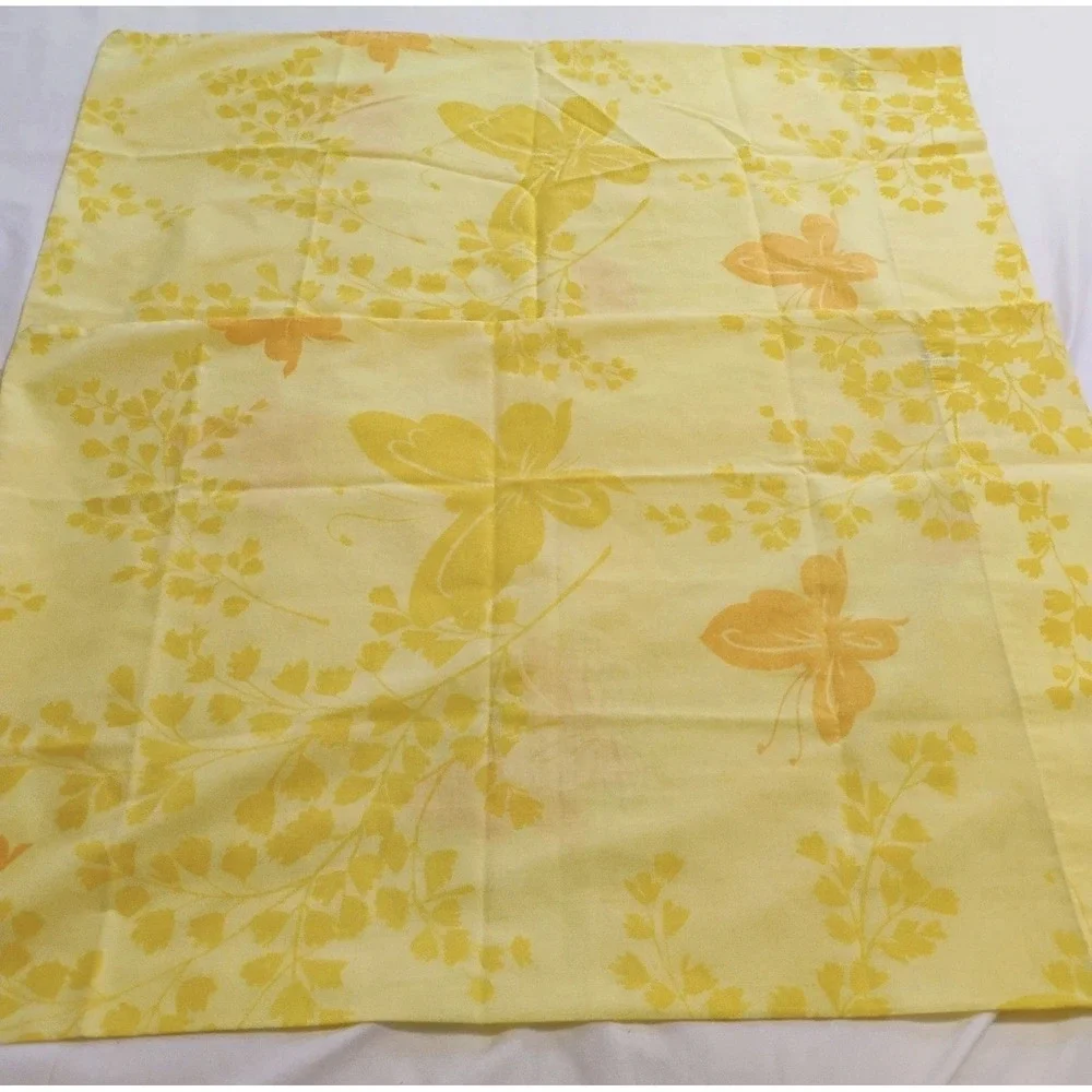 Vintage Springmaid Mariposa Butterfly Pillowcase Set Of 2  Standard Retro 70s